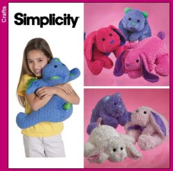 4591 SQUEEZY MICRO BEAD DOG, BEAR, RABBIT PILLOW PATTERN